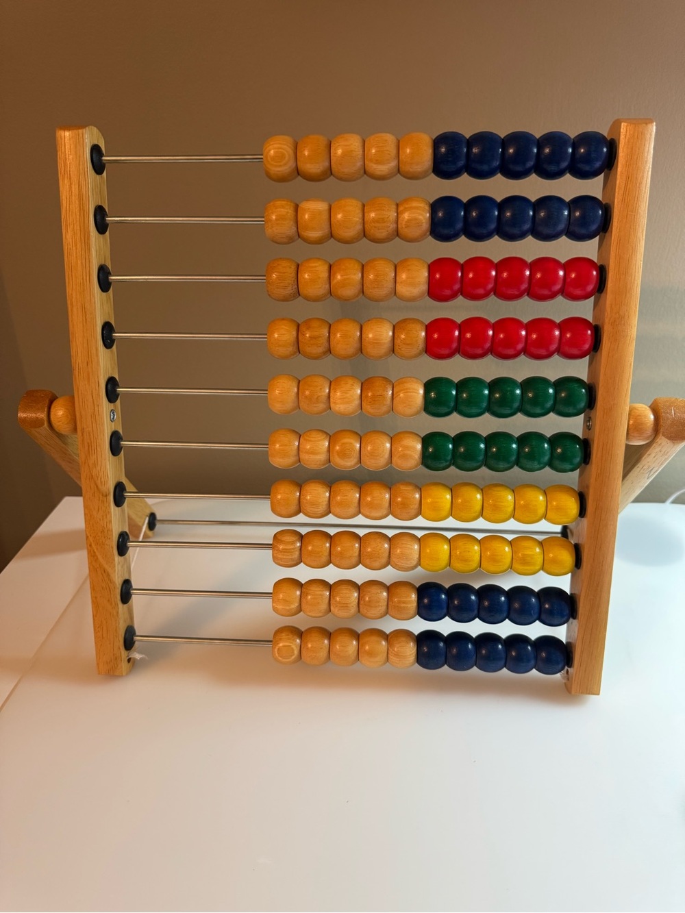 IKEA Wooden Abacus Counting Toy - Multicolor